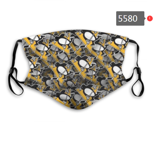 2020 NHL Pittsburgh Penguins #5 Dust mask with filter->nhl dust mask->Sports Accessory